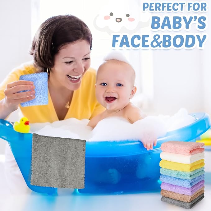 Mixweer 40 Pack Baby Burp Cloths Bulk 20x10 Inch Absorbent Muslin Burp Cloths - Image 5