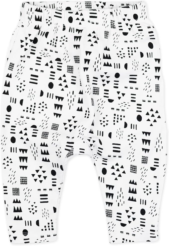 HonestBaby Unisex-Baby Multipack Harem Pants Roomy Fit Pull on Bottoms 100% - Image 2
