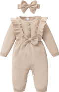 Mioglrie Newborn Baby Girl Clothes 1 Piece Infant Fall Winter Romper Outfit | by Mioglrie
