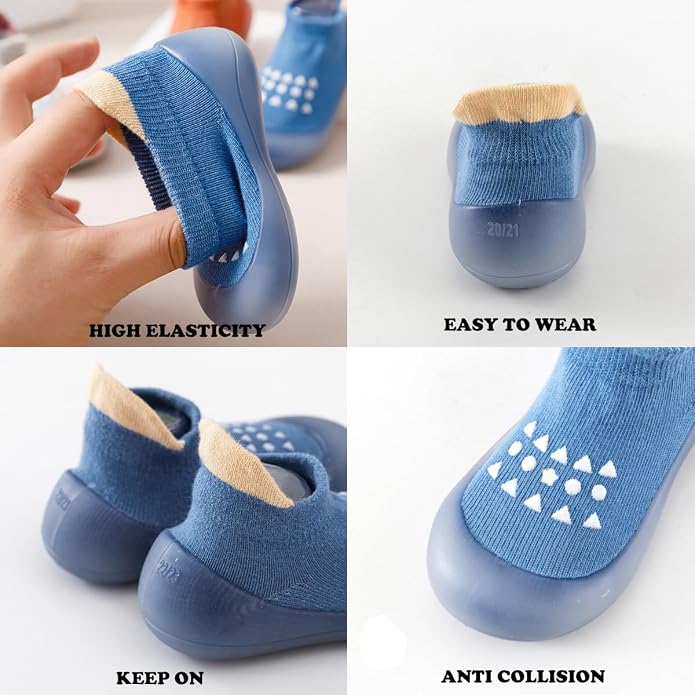 Baby Non Slip Socks Shoes Toddler Girls Boys First Walking Shoes Infant Indoor - Image 4