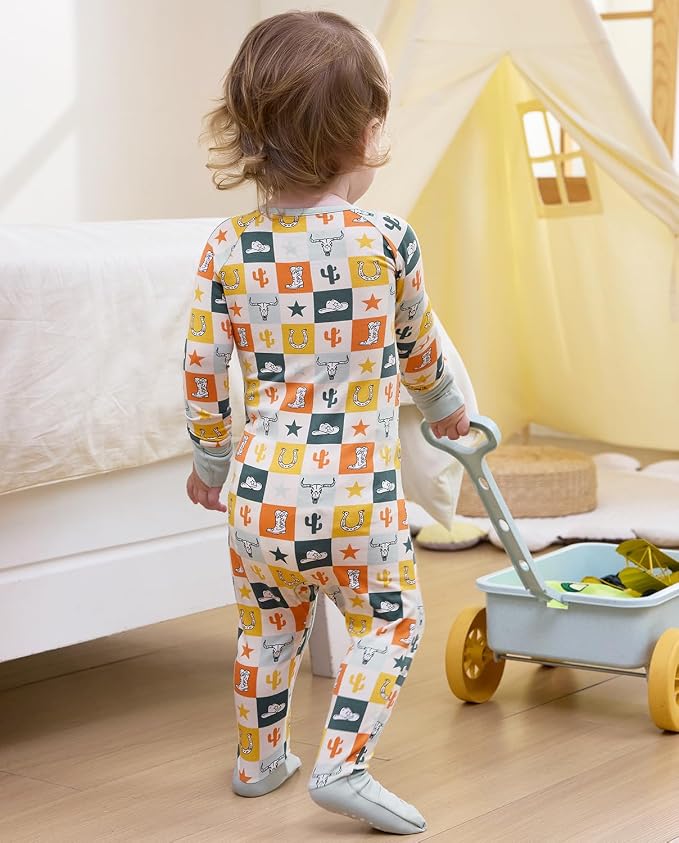 babee Reshinee Bamboo Viscose Baby Footie Pajama, Zipper Sleeper Boys Girls - Image 7