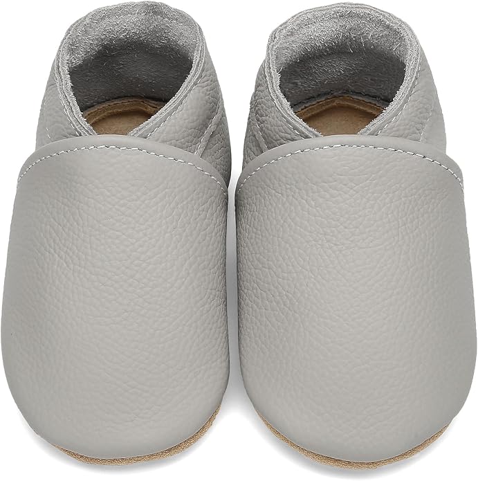 Genuine Leather Baby Booties Soft Sole Toddler Walking Shoes by Aijoviko