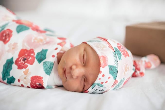 Copper Pearl Swaddle Blankets for Newborns | Soft Stretchy Receiving Blankets - Image 5