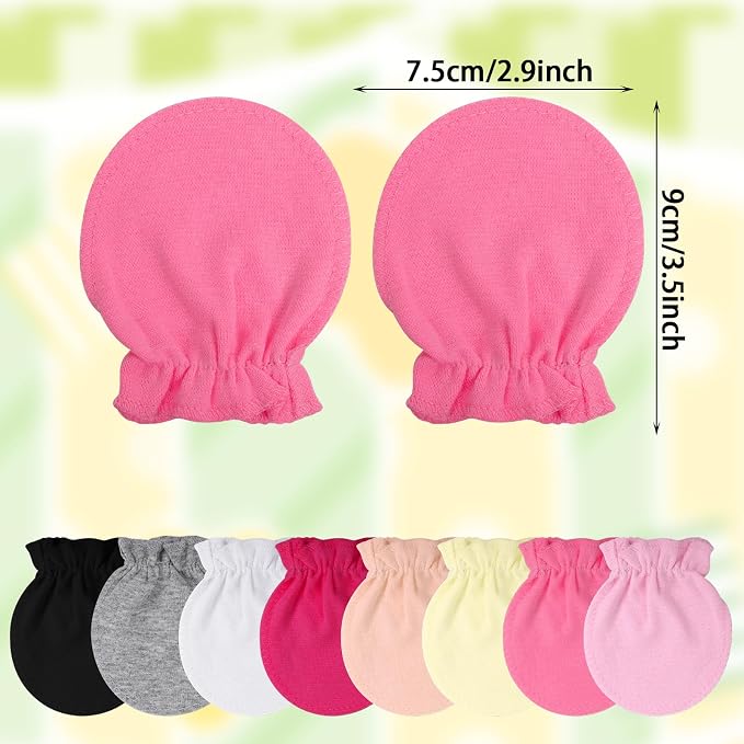 choyaxo 8 Pairs Baby Mittens Infant Mittens Baby Gloves - Image 2