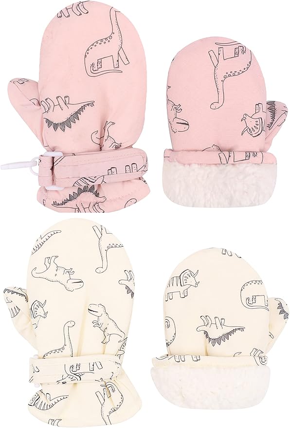 Toddler Gloves Kids Mittens Winter Warm Lined Fleece Gloves Waterproof Snow by Slivery+Color