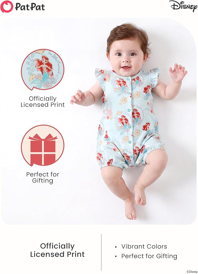 Disney Baby Girls Viscose Made from Bamboo 2 Packs Breathable Bodysuit - Image 2