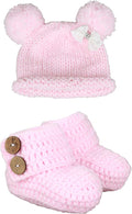 Knit Crochet Baby Booties Newborn Socks Handmade Shoes Deep by zefen
