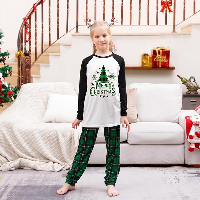 Awoscut Family Christmas Pajamas Matching Pajamas for Family, Xmas PJs Sets Holiday Sleepwear