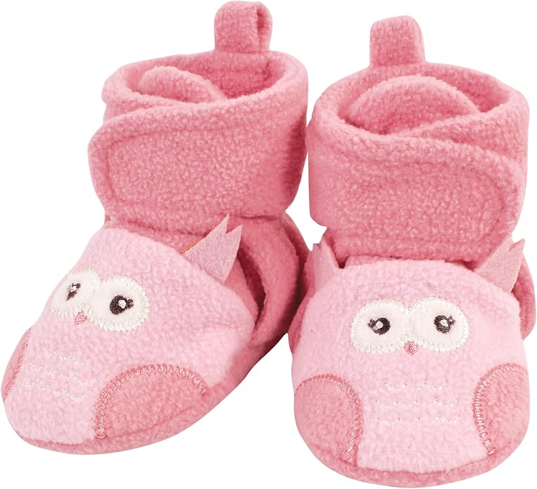 Hudson Baby Baby Animal Fleece Booties 2-pack - Image 4