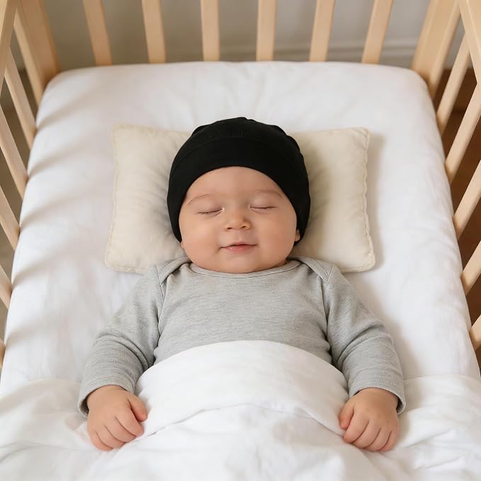 Newborn Hats Mittens Set Cute Baby Girls Boys Cotton Beanie hat Gloves - Image 5