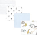 Hudson Baby Unisex Baby Cotton Poly Flannel Receiving Blankets, Boy Safari World by HudsonBaby