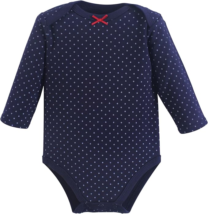 Hudson Baby Baby Girls' Cotton Long-sleeve Bodysuits 3-pack - Image 4