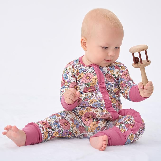 pureborn Baby Sleeper Viscose from Bamboo Zipper Footies 0-24 Months - Image 7