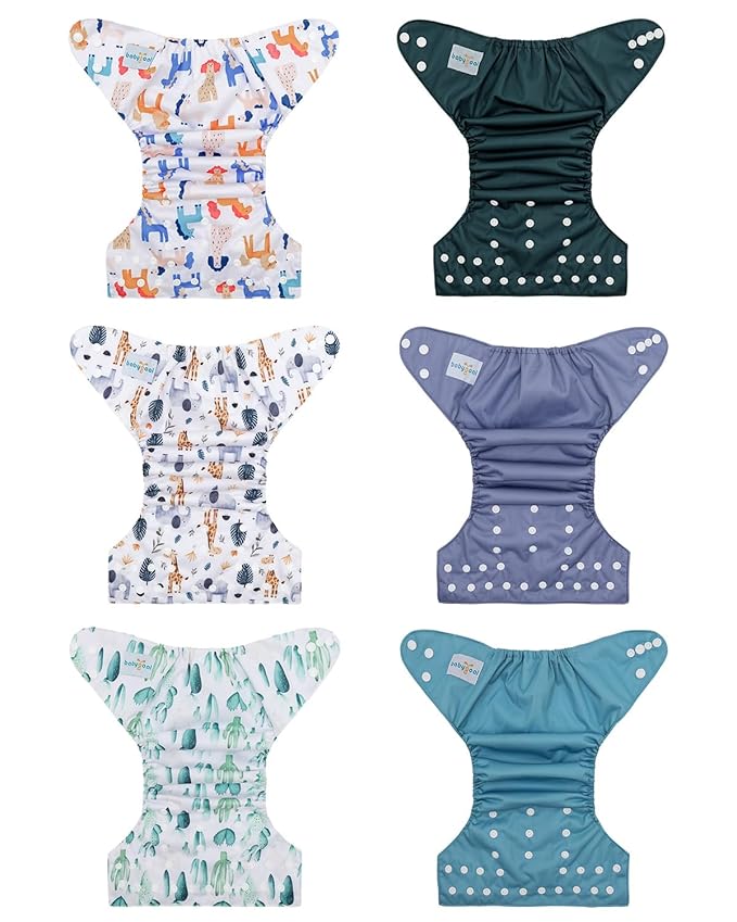 Babygoal Cloth Diaper Covers 6 Pack