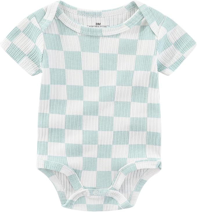 Baby Bodysuits Ribbed Mix Summer Newborn Boy Girl Clothes 5-pack | Multiple - Image 2