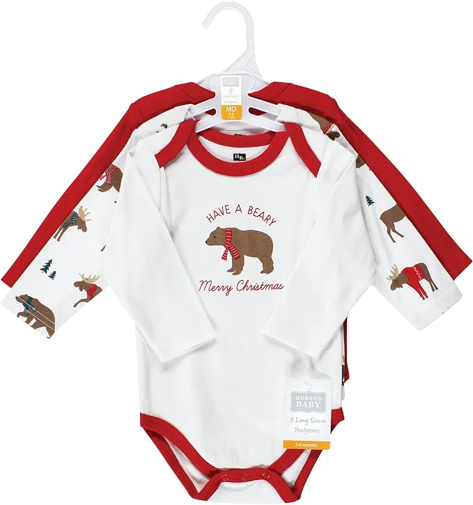 Hudson Baby Unisex Baby Cotton Bodysuits - Image 2