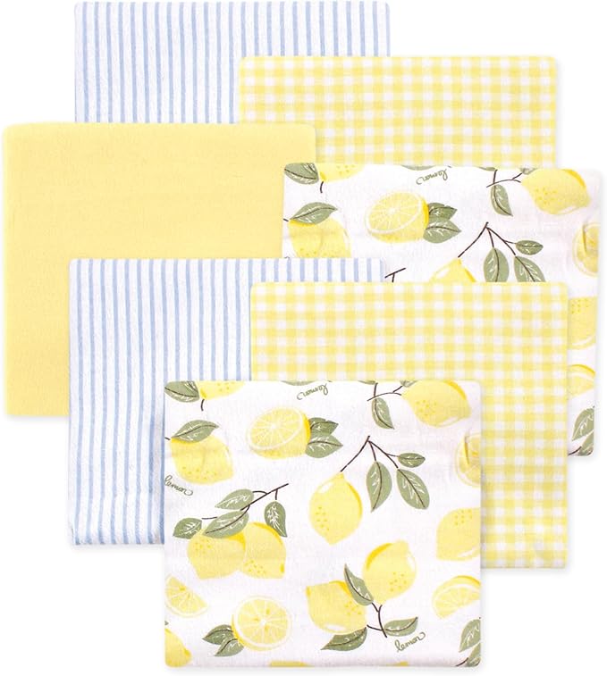 Little Treasure Hudson Baby Cotton Poly Flannel Receiving Blankets Multipack by HudsonBaby