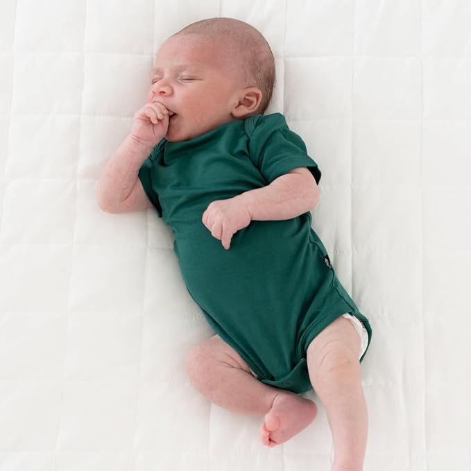 KYTE BABY Short Sleeve Baby Bodysuit, Buttery Soft Rayon Made From Bamboo - Image 3