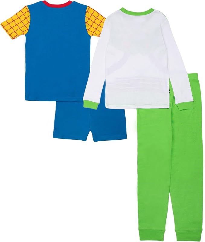 Disney Boys' 4-Piece Snug-fit Cotton Matching Comfortable Pajama Set, Soft & - Image 6