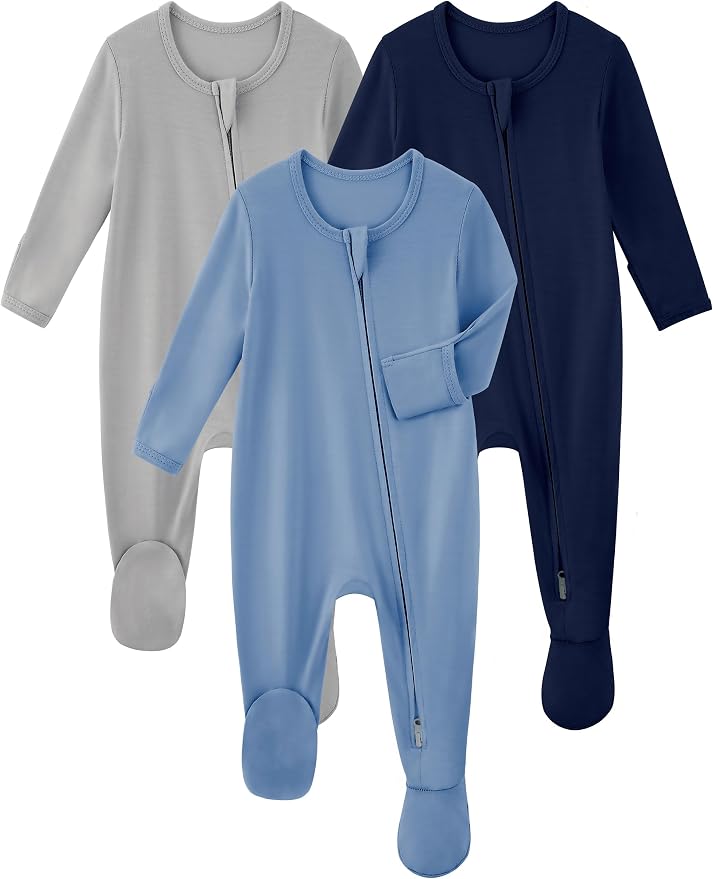 Yoofoss Viscose Bamboo Baby Pajamas Newborn Sleepers by YOOFOSS