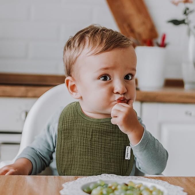 Muslin Baby Bibs for Drooling and Teething, Bibs for Boys Girls | Soft Cotton - Image 3