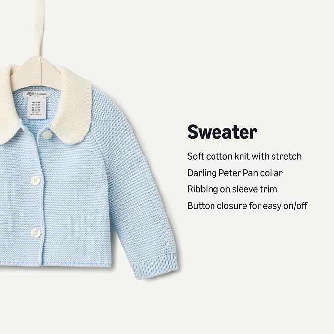 Amazon Essentials x Sofia Grainge Unisex Toddlers and Babies' Peter Pan Collar - Image 3