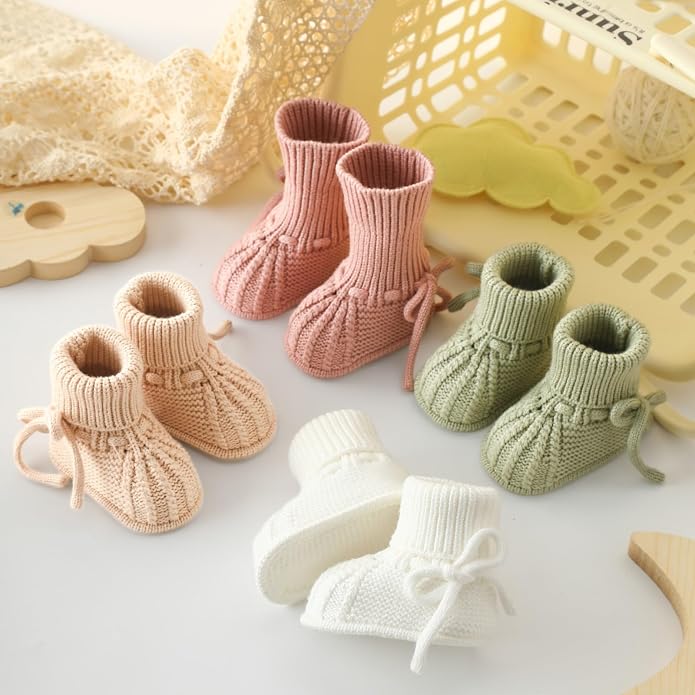 Baby Booties Soft Knit Baby Shoes - Image 5