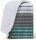 Ease Cubs 12 Pack Muslin Burp Cloths Large 100% Cotton Hand Washcloths by Ease+Cubs
