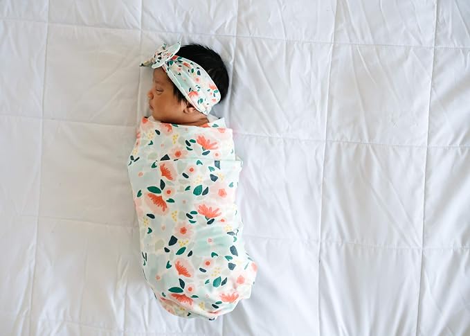 Copper Pearl Swaddle Blankets for Newborns | Soft Stretchy Receiving Blankets - Image 4