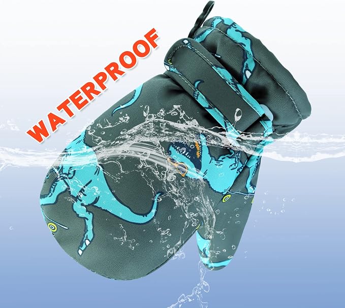 BAVST Toddler Waterproof Mittens Fleece Lined Baby Boys Girls Winter Warm Glove - Image 3