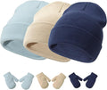 Baby Hats and Mittens Set Infant Toddler Beanie Cap Newborn Gloves by SeaZaela