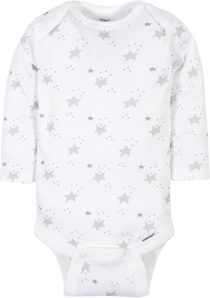 Gerber Baby 6 Pack Long-sleeve Onesies Bodysuit - Image 4