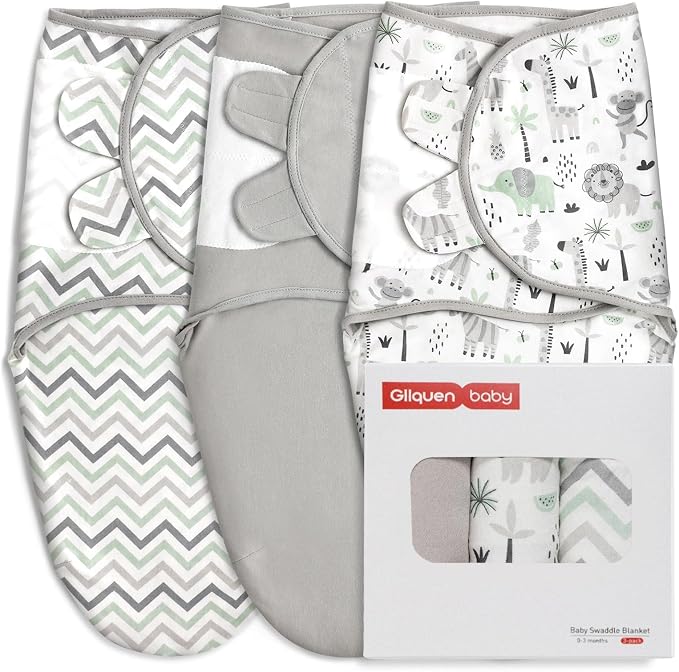 GLLQUEN BABY Swaddles for Newborns 0-3 Months, Adjustable & Easy Fastener | by GLLQUENBABY