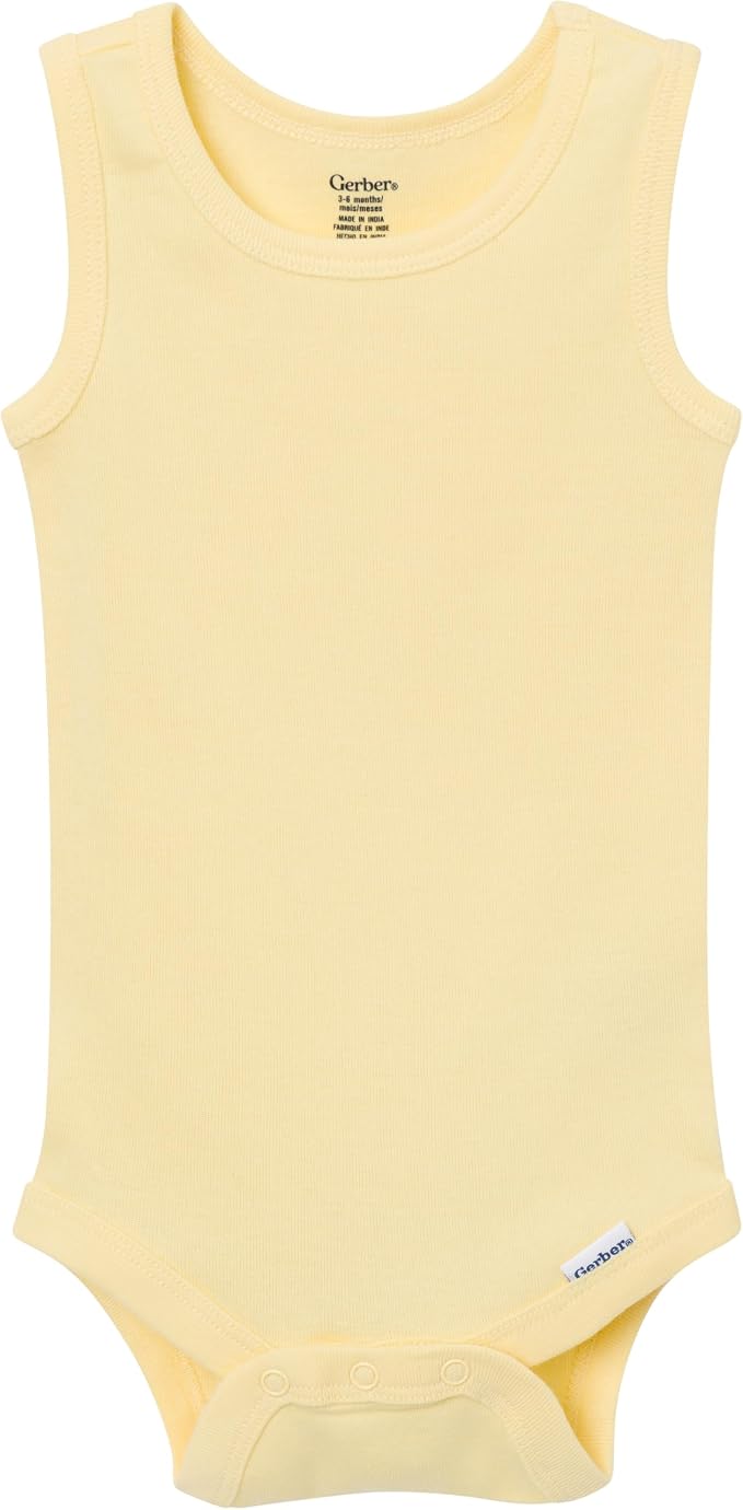 Gerber Baby Girls Multi-Pack Sleeveless Onesies Bodysuit - Image 7