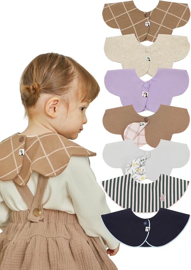 Konny Baby Bib 3/5/7-Pack Set, 360 ​​° Rotate, Soft and Absorbent Drooling by Konny