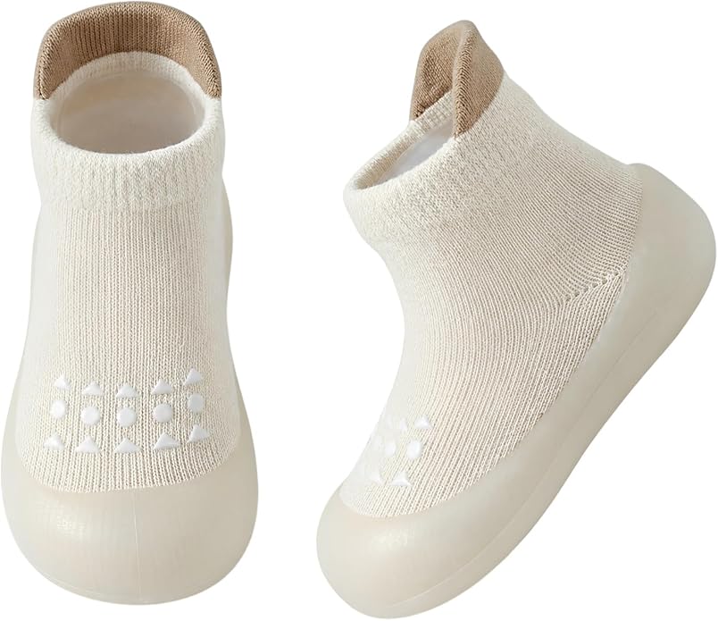 Baby Sock Shoes Toddler Walking Shoes Infant Slippers | Soft Rubber Sole by AniKigu