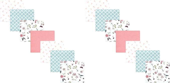 Hudson Baby Unisex Baby Cotton Flannel Receiving Blankets Bundle, Hummingbird by HudsonBaby