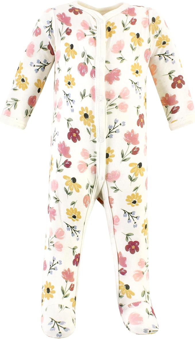 Hudson Baby Unisex Cotton Sleep and Play, Bodysuit and Bandana Bib Set - Image 4