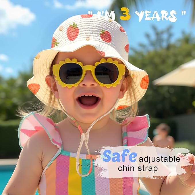 Muslin Baby Sun Hat Sun Protection Baby Toddler Bucket Hats - Image 5