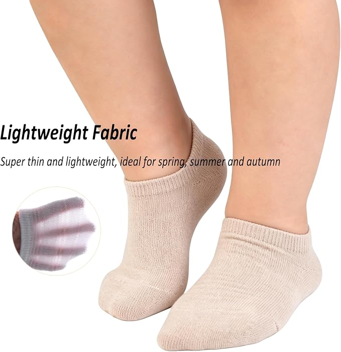 Toddler Little Girls Boys No Show Socks Cotton Low Cut Socks - Image 3