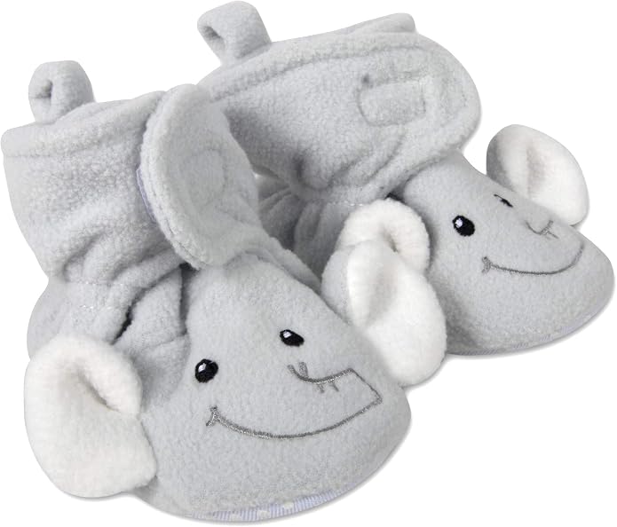 Cozy Fleece Baby Booties- Sherpa Baby Crib Booties Soft Soled Winter Shoes - Image 3