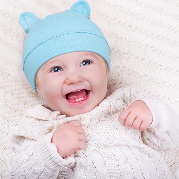 Geyoga Pieces Newborn Baby Hat Bear Ears - Image 7