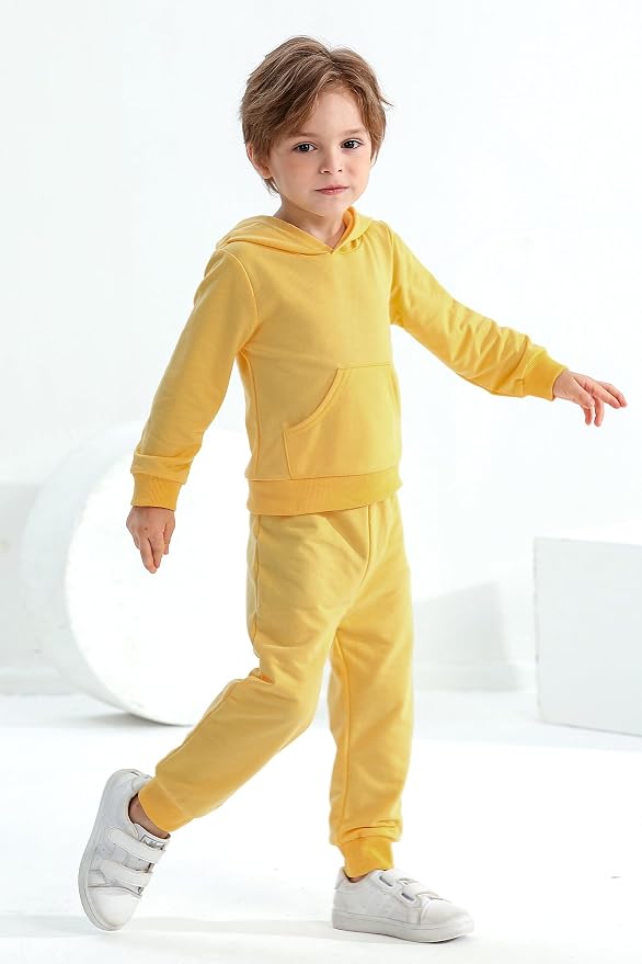Happy Town Baby Fall Outfits for Girl Boy Long Sleeve Hoodie Top and Long - Image 5