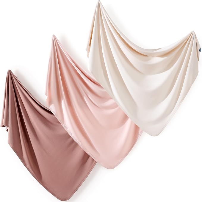 3 Pack Newborn Swaddle Blankets by BUYNOW