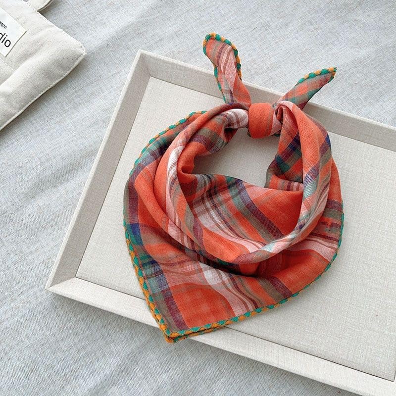 Double Layers Two Tones Dog Cotton Square Bandana Bibs Scarf Kerchief - Image 4
