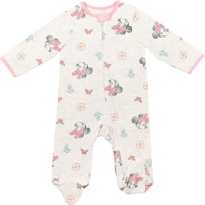 Disney Baby Girls' 2-Pack Footed Sleep N' Play Newborn to Infant - Image 3
