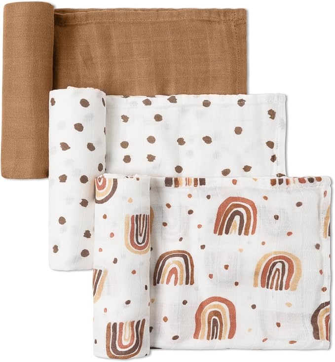 GLLQUEN BABY Receiving Blankets Muslin Swaddle Blanket - Image 8