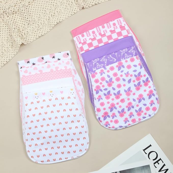 10-Pack Burp Cloths for Baby Boys and Girls - Image 5