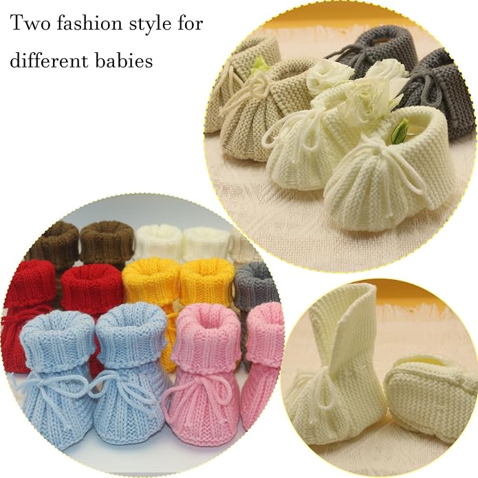 Baby Booties Newborn Soft Knit Sock Shoes - Image 4