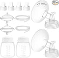 17mm Flange Kit Compatible with Spectra S1/S2/9 Plus/Motif Luna, Includes Flange 17mm, Bottles, Tubing, Valves, and Backflow Protectors